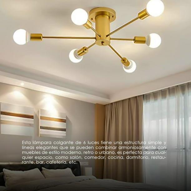 Lámpara de techo LED, 20* 20* 5 cm, salón de iluminación de dormitorio, 13w  de luz blanca caliente