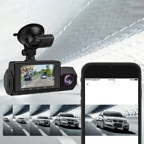Comprar Grabadora de vídeo Dvr para coche de 2 pulgadas, 3 cámaras