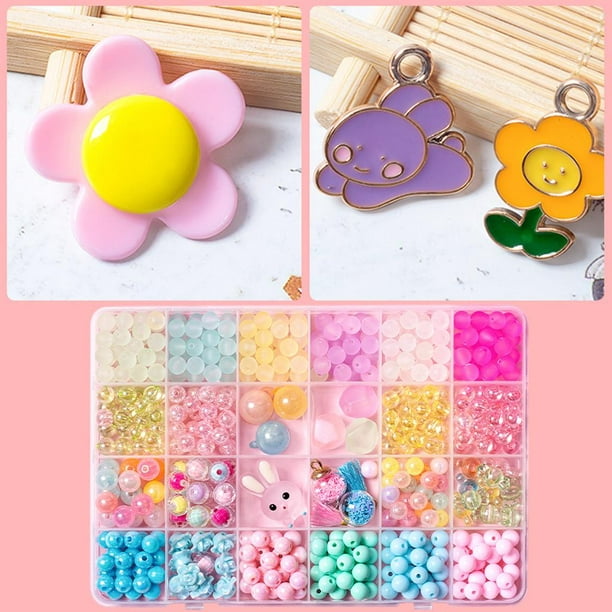 Pop Beads, kit de fabricación de joyas para niñas, regalo de juguetes de  arte y manualidades, pulseras, collares, bandas para el cabello y anillos
