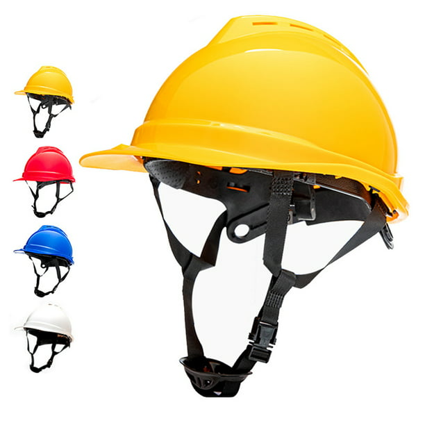 Casco de Seguridad con Trinquete para El Trabajo, en Casco General para  Trabajar Mientras Se Escala Y Se Monta - Amarillo Sunnimix Sombrero de  seguridad para trabajadores