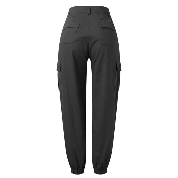 Pantalones de Entrenamiento Pantalones Casuales de Cintura sólida Pantalones  de Fitness con Bolsillos Pantalones de Mujer recortados con Botones  Ajustados Altos Cortos Mujer Blancos: : Moda