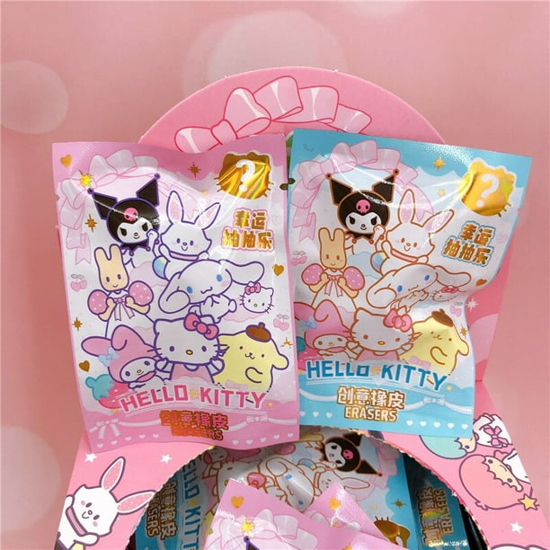 Sanrio borrador Kawaii Anime Hello Kitty Kuromi Melody Pochacco