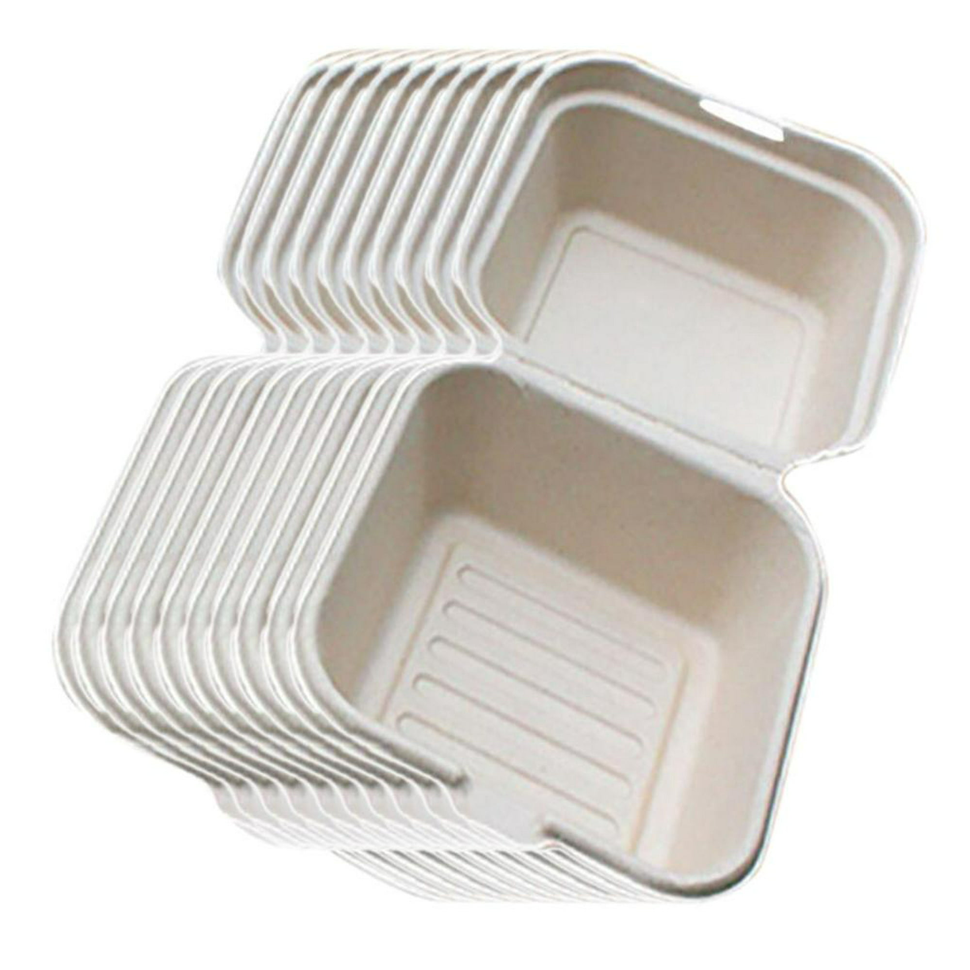 Caja desechable de papel para llevar, de alimentos de piezas Sunnimix  contenedores de concha