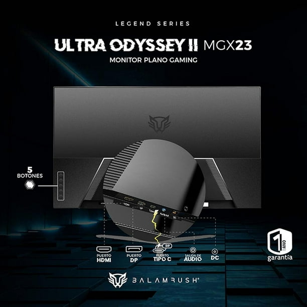 Monitor Balam Rush Ultra Odyssey 23.8 Pulg LED FHD Blanco