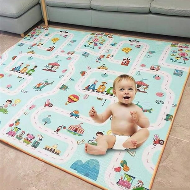 XPE-alfombra de Juego plegable para bebé, tapete grueso de