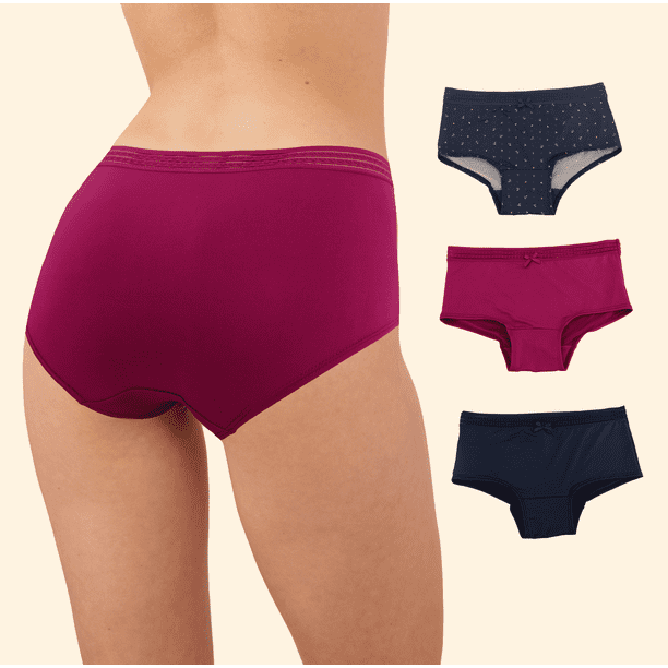 Set De 3 Pantaleta Boxer De Cintura Alta Sexybox Para Mujer Mod