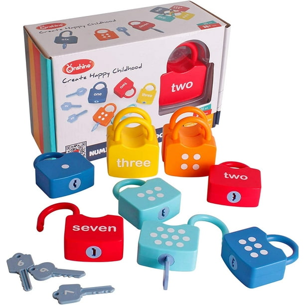 Baby Keys Montessori Juguetes para niños pequeños – Llaves de juguete,  juegos a juego para niños pequeños, juguetes de aprendizaje para niños de 2