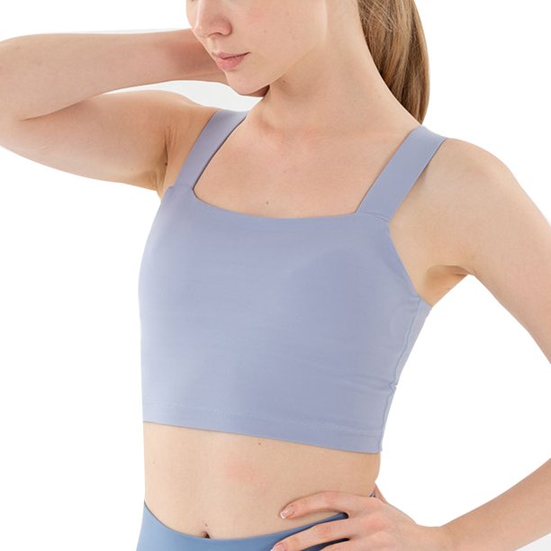 Sujetador Acolchado Deportivo Para Mujer Brasier De Yoga Top Corto