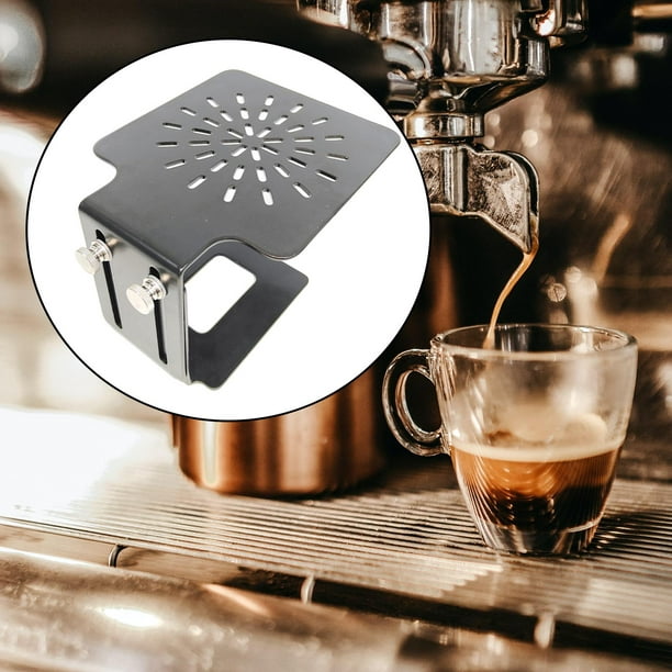 Estante de pesaje de café de acero inoxidable, estante de báscula  electrónica para máquina de café expreso a prueba de agua de elevación  Negro