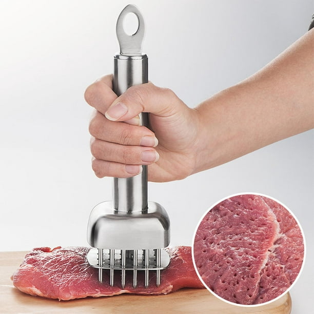 Martillo ablandador de carne de acero inoxidable 304, herramienta de mazo,  ablandador de carne para carne