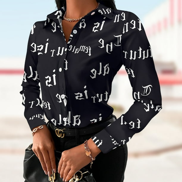  Camisetas casuales para mujer, de manga suelta, cuello redondo,  casual, camiseta con estampado de moda (gris, XL) : Ropa, Zapatos y Joyería