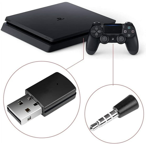 Adaptador Bluetooth Dongle USB 4.0 - Mini receptor Dongle y transmisores  Kit de adaptador inalámbrico compatible con PS4 /PS5 Playstation 4/5  Soporte A2DP HFP HSP Vhermosa CZDZ-ST149