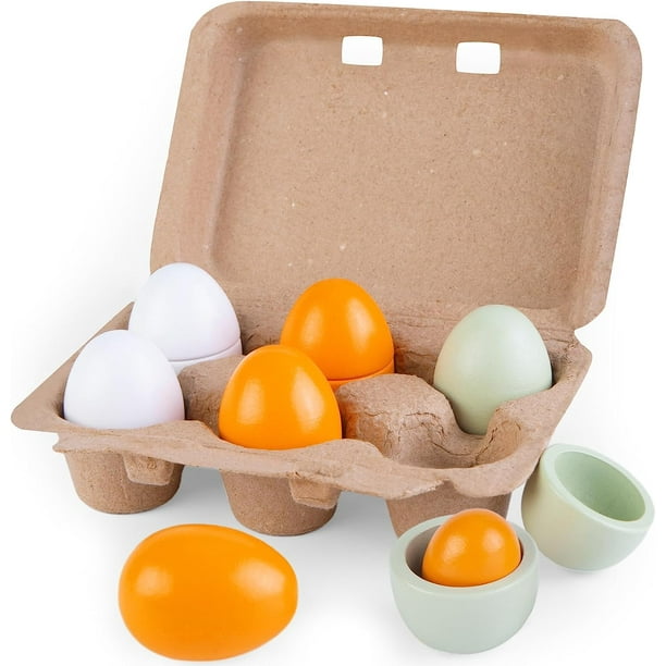 Set de 6 huevos de plástico (al detalle) - Accesorios y ropa para bebé y  niños