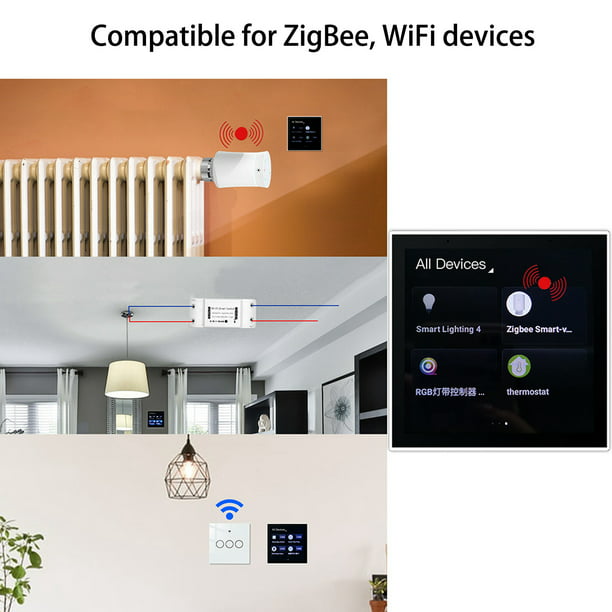 Interruptor WiFi inteligente de 3 vías, control de luz de pared,  interruptor de pantalla táctil, interruptor de control remoto WiFi,  interruptor de