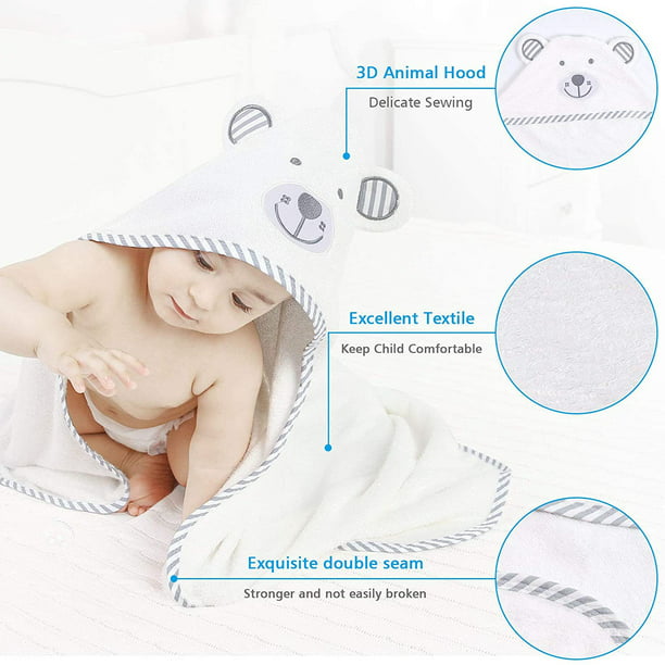 Bebé recién nacido bebé toallas toalla de algodón de fibra de bambú con  Capucha Toalla Bebé - China Bebé toallas y mantas y toallas Bebé precio
