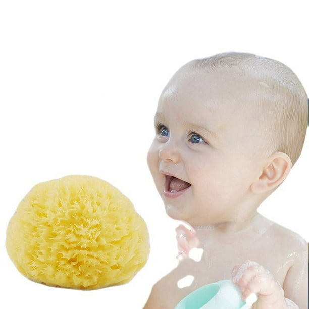 Esponja natural, esponja de baño muy suave de Grecia, para más espuma,  hipoalergénica, esponja de ducha de calidad, esponja lavable, flor de  ducha, 10cm (bañera para bebé) JM JM