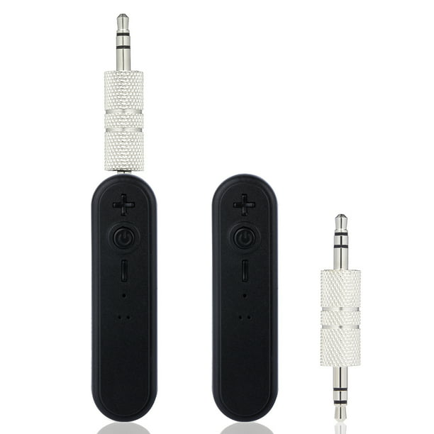 Receptor de Audio Inalambrico Bluetooth 4.1 Jack 3.5mm Manos Libres Coche  Negro