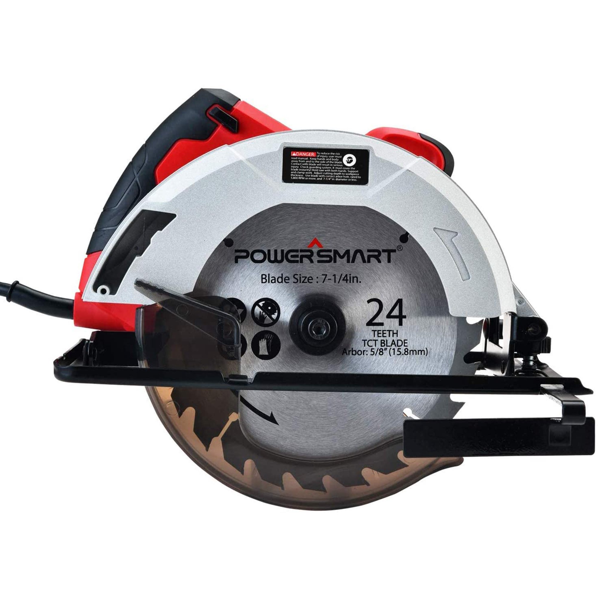 PowerSmart PS4015 - Sierra circular eléctrica de 14 amperios, 5800 RPM, con  hoja de 7-1/4 pulgadas