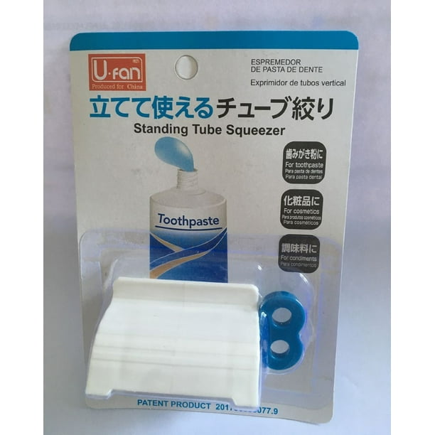 Exprimidor de pasta de dientes de tubo de 3 piezas con soporte de pasta de  dientes rodante, dispensador giratorio de artefactos de pasta de dientes