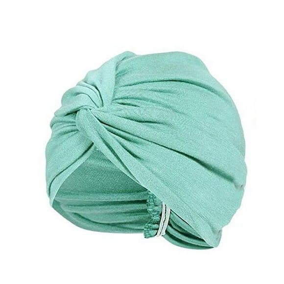 3 piezas de turbantes para mujer suave pre atado nudo moda plisado turbante gorro para dormir 3 colores