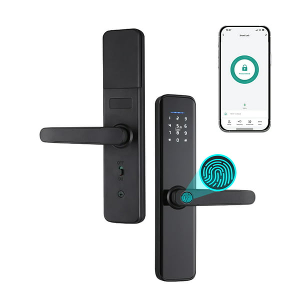 Tuya Wifi Cerradura de control remoto Ttlock Cerradura de puerta  inteligente inalámbrica Bluetooth Smart Lock Cerradura invisible Cerraduras  ocultas