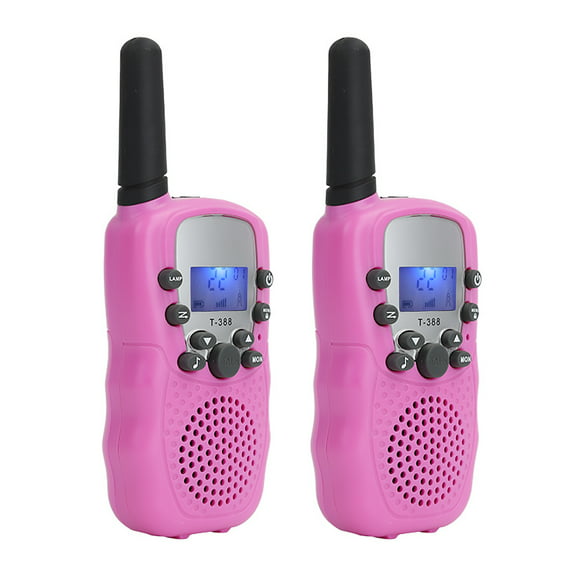 walkie talkie portátil de mano para niños radios de 2 vías 3 km de largo alcance educativo inter abanopi rosa