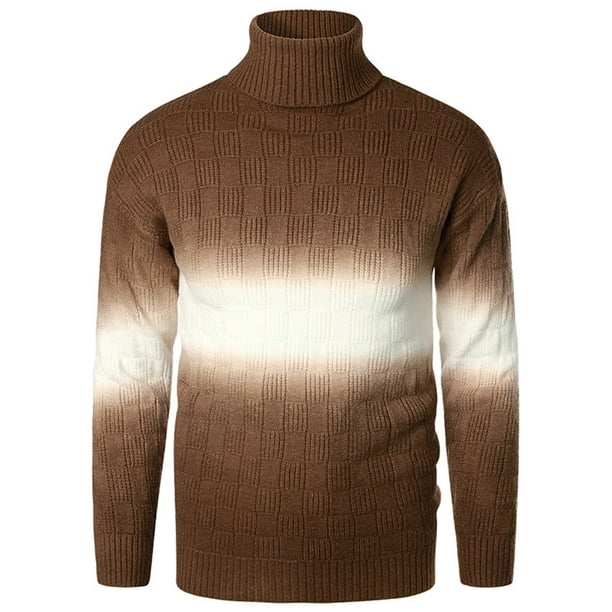 Jersey de otoño e invierno hombre, suéter estampado de degradado para jóvenes, suéter de cu Pompotops oipoqjl39436 | Walmart en línea