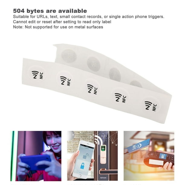 30 Etiquetas NFC Etiquetas NFC de PVC Impermeables de 504 Bytes Pegatinas  NFC Programables para Teléfono TagMo ANGGREK Otros