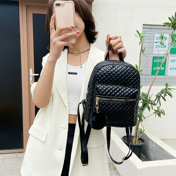 Mini Mochila pequeña de lona de estilo coreano para mujer, mochila de viaje  de moda, bolso