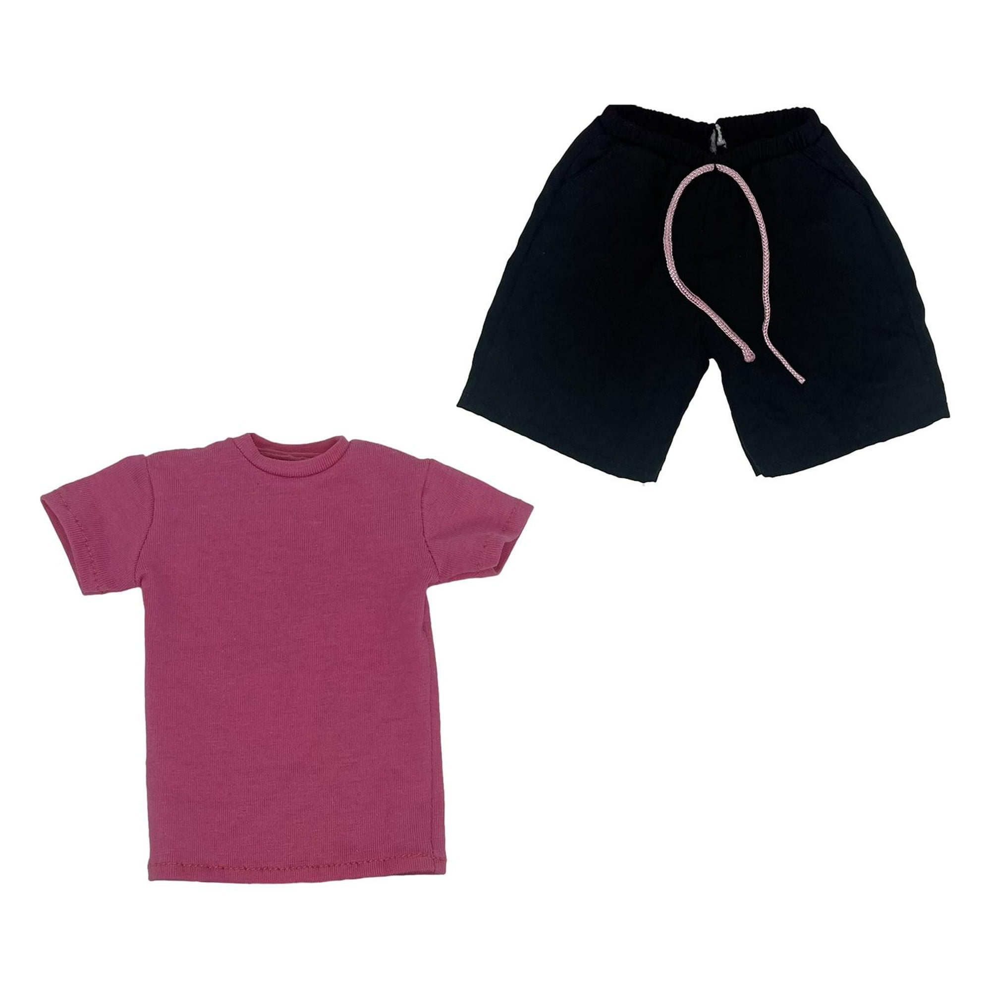 Conjunto corto de 2 piezas para mujer, camiseta de manga corta con bloques  de color y pantalones cortos de motociclista