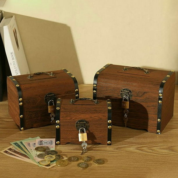 Zerodeko Alcancias de Dinero para adultos, alcancía de madera, marco de  madera, caja de sombras, caja de ahorro de dinero, caja de dinero, caja de
