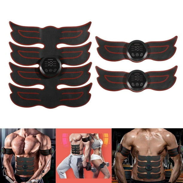 Estimulador muscular , entrenador para esculpir músculos, estimulante  recargable por USB Cinturón de tonificación de abdomen kusrkot estimulador  muscular