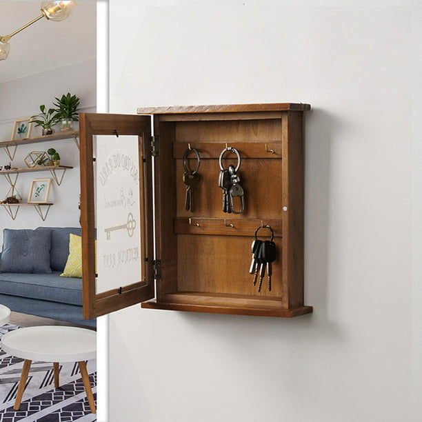 Sehaz Artworks Soporte móvil de madera para pared, Llavero  para pared del hogar elegante, Soporte para llaves, Percha para llaves