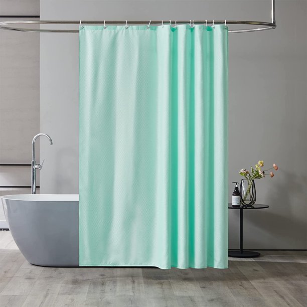 Cortina Ducha Baño Impermeable 180x180 cm Lavable Anti Moho Azul