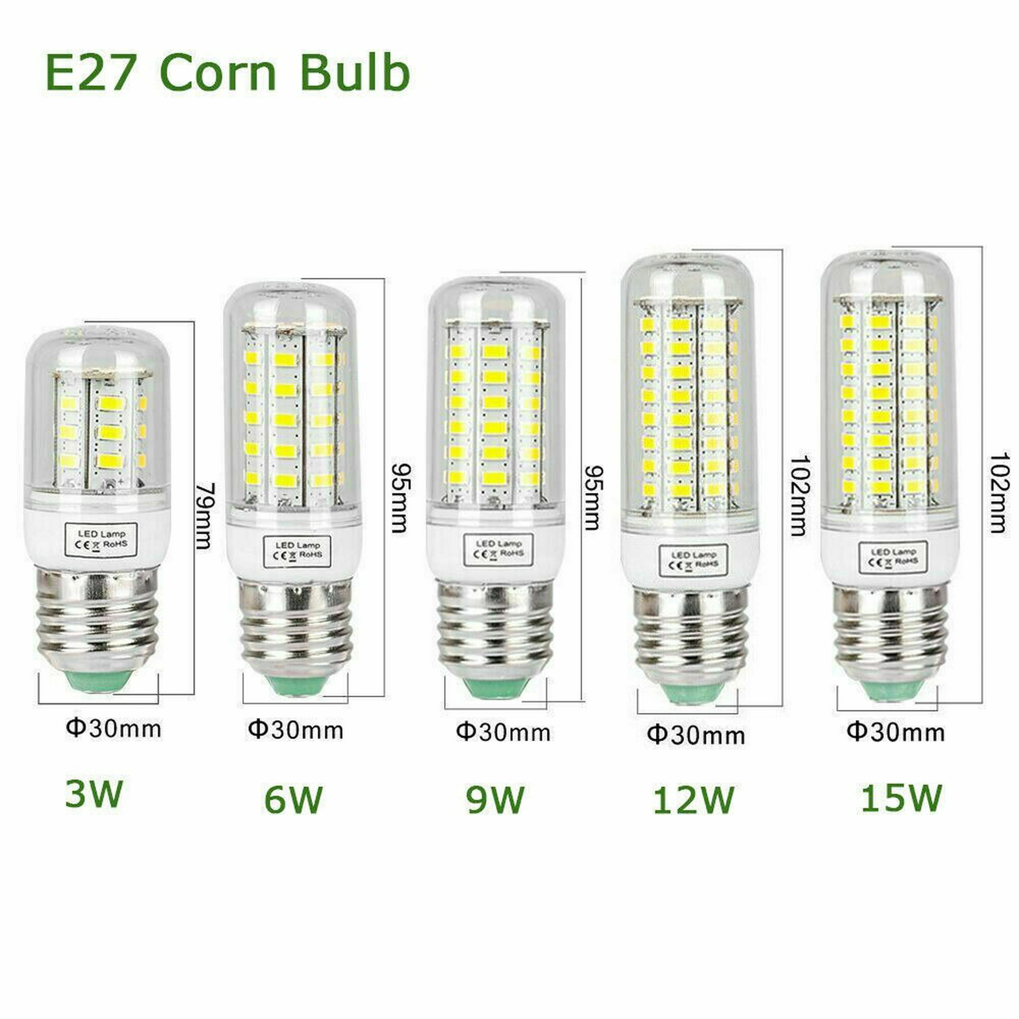 Bombillas LED E27 Modelo Corn de 15W