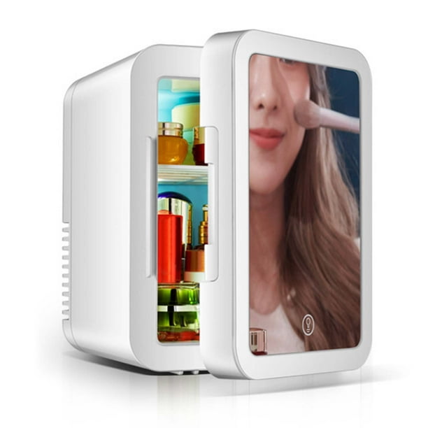 Mini congelador de refrigerador de espejo de maquillaje de refrigerador de  5 litros pequeño Macarena Mini refrigerador