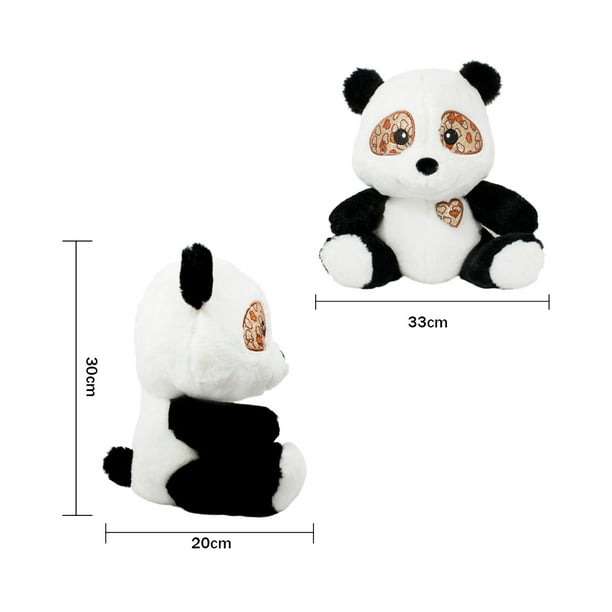 panda peluche con cuore 92720 22 cm