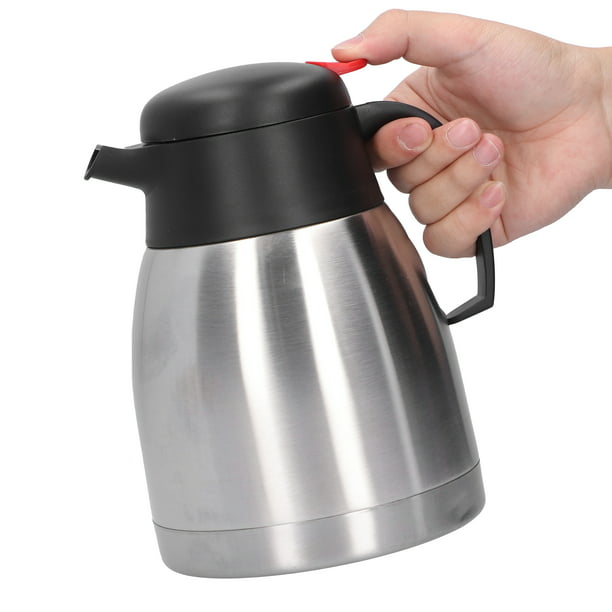 Jarra térmica de café de 34 onzas, jarras de café al vacío aisladas de  acero inoxidable para mantener el calor, dispensador de bebidas de 1 litro