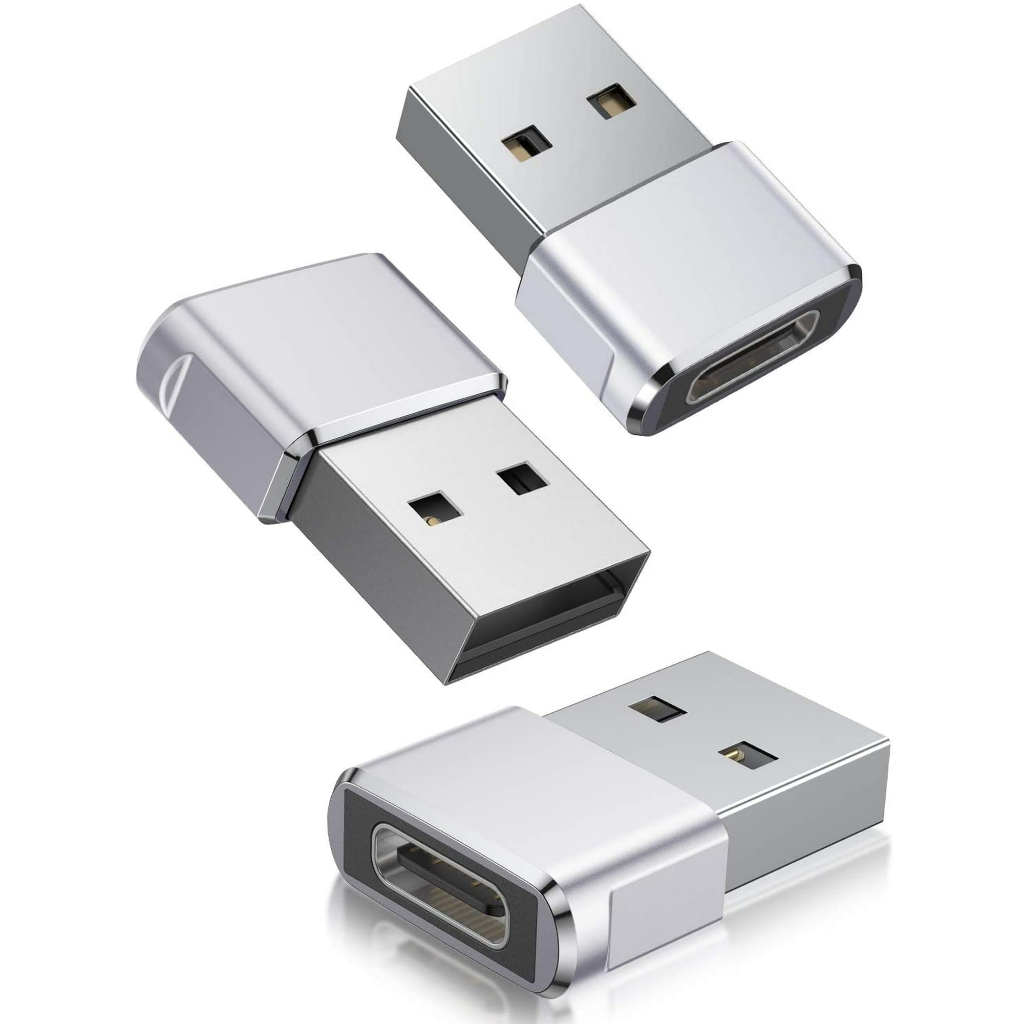 Adaptador micro USB a USB C, (paquete de 2) Micro USB hembra a USB tipo C  macho Conversor de carga rápida compatible con Samsung Galaxy S23 S22 S21