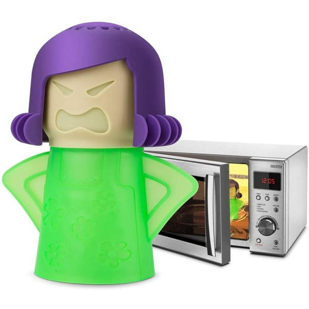  Limpiador de microondas Angry Mama - Base púrpura : Salud y  Hogar
