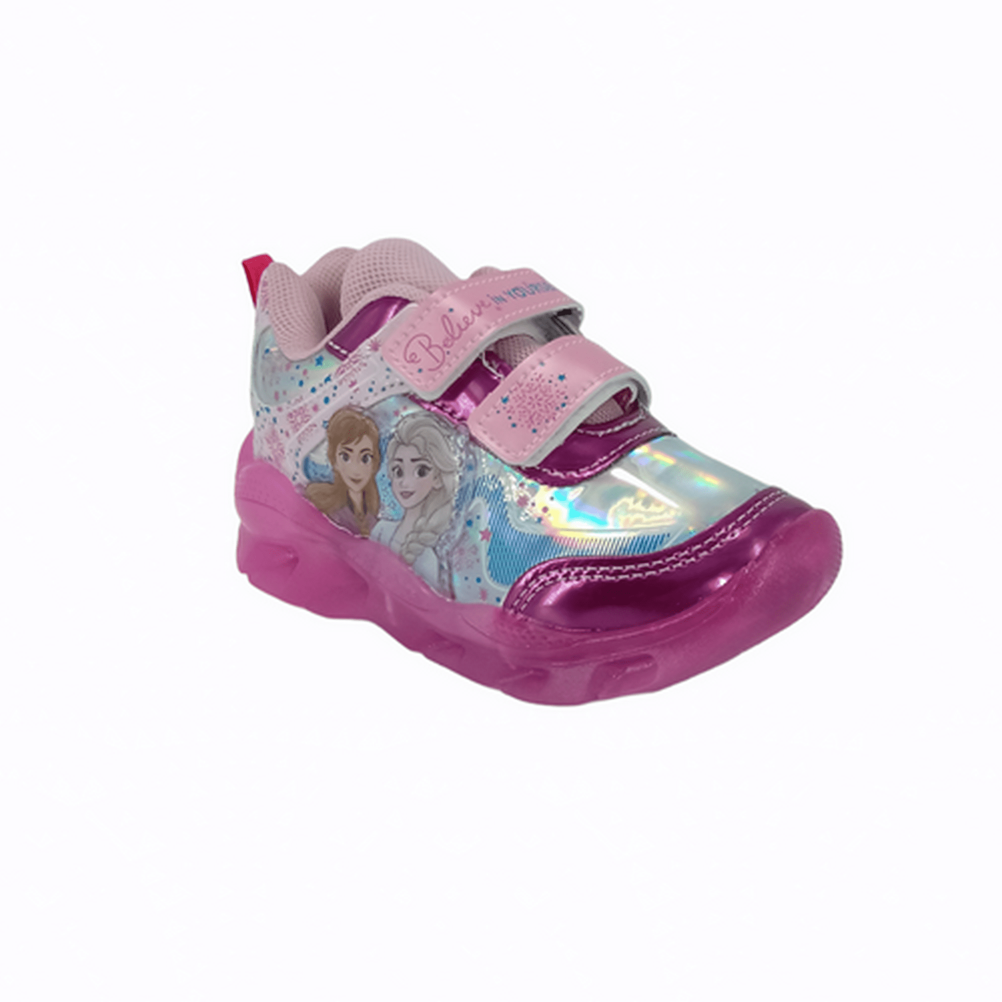 803-15 Tenis niña Multicolor Frozen con Luces