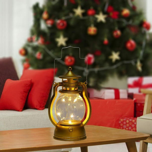 Paquete de 2-11 lámparas de aceite decorativas Lámpara de linterna LED de  Navidad hogar 2 piezas Gloria pequeña lámpara de aceite
