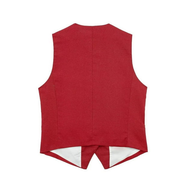 Chaleco Chalecos con botones para mujer, cómodo, ajustado, elegante, chaleco  (rojo XS) Kuymtek Rojo T XS para Mujer