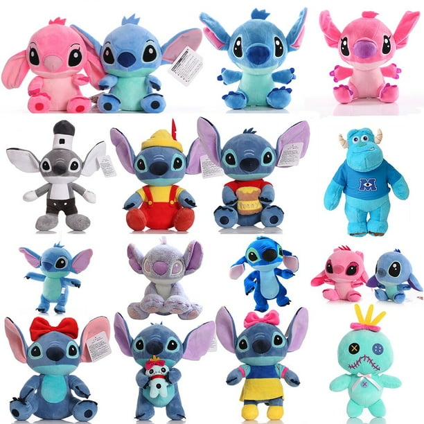 Disney-muñeco de peluche de Lilo & Stitch para niños, juguete de
