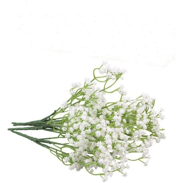 10 Uds. De flores artificiales de látex Gypsophila Paniculata para el  arreglo de decoración del banquete de boda del hogar Adepaton MZQ-0833