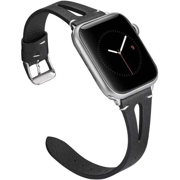 Correa de cuero para Apple Watch, pulsera de repuesto para IWatch