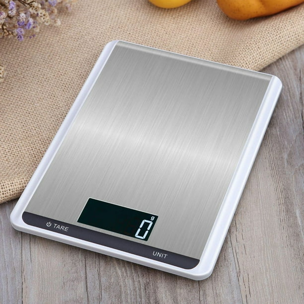 Báscu de cocina de acero inoxidable para alimentos con LED de 22 5KG 1G  Sunnimix balanzas de cocina de peso digital