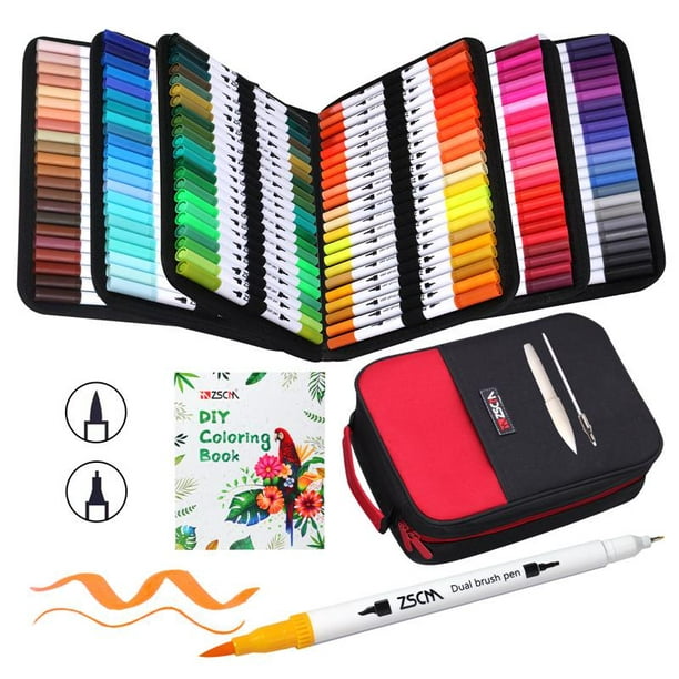 6 rotuladores coloridos de color caramelo, rotuladores de pincel, rotulador  creativo, acuarela, regalo para estudiantes, niños, regalo para viñetas
