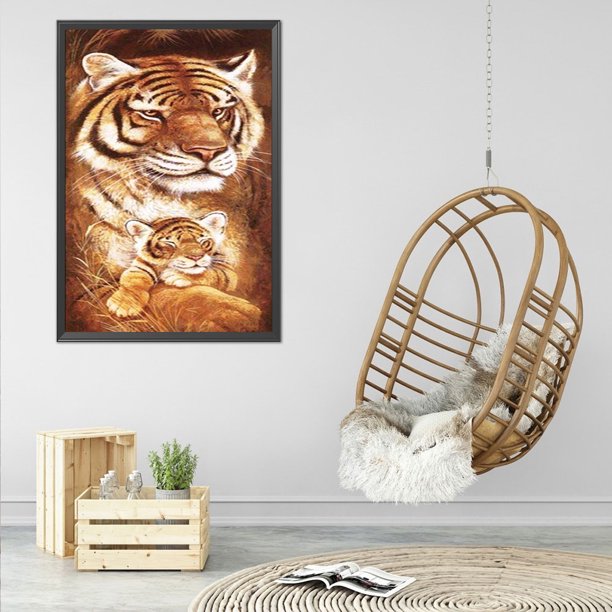 Cuadros Decorativos Familia de animales pintura al óleo por números Kits  lienzo imagen regalo para adultos niños JShteea Nuevos Originales