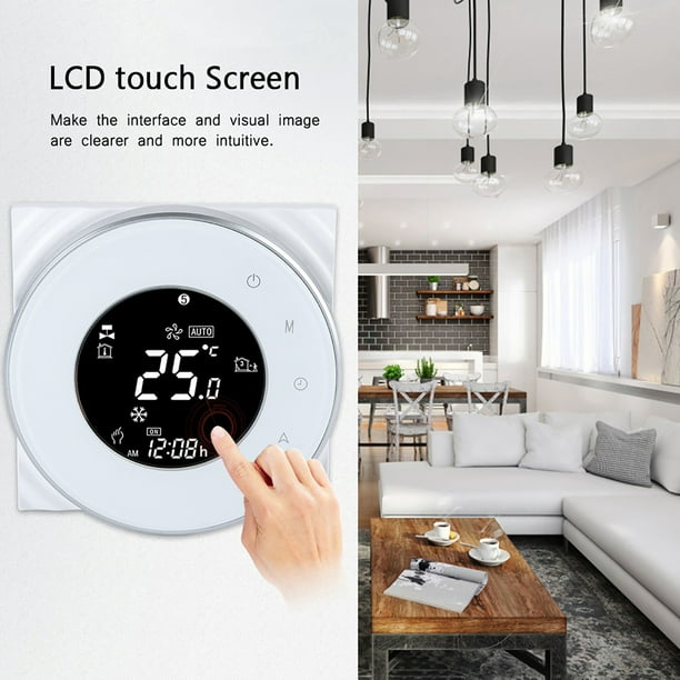 Termostato de Control remoto, calefacción de suelo eléctrica LCD WIFI  controlador de temperatura termostato Wifi diseñado con precisión Jadeshay  A